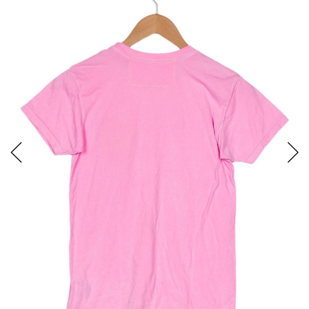 Aviator Nation Kids Pink Tee with Smiley Face Size 14 - Picture 2 of 6